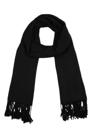 PASHIMINA PRETA TAMANHO LARGURA 0,70 CM X 1,90 CM