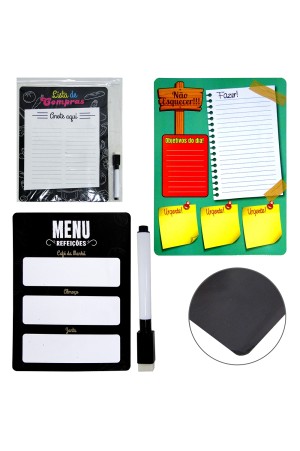 Planner Magnético Imã de Geladeira Anotações + Caneta + Organização Home Office