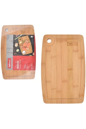 Tábua De Madeira/ Bambu 28X18 Cm- Marca Wellmix