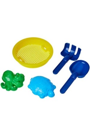 Balde De Praia Com 6 Pecas Em Plástico Cores Sortidas