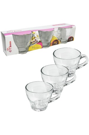 JOGO DE XICARA DE VIDRO PARA CHA MOROCCO COM 3 PECAS 230ML NA CAIXA