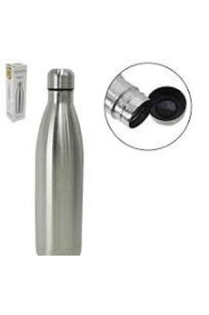 GARRAFA 1000ML INOX PRATA