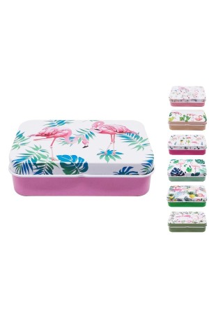 Porta Joias Treco De Metal Retangular Flamingo 9,3X6,3X2,7Cm - HD68301