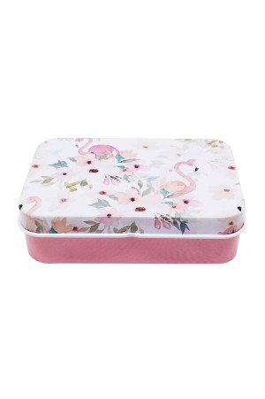 Porta Joias Treco De Metal Retangular Flamingo 9,3X6,3X2,7Cm - HD68301