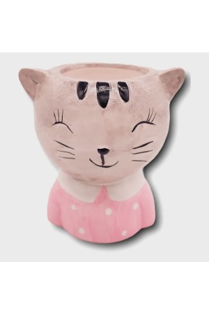 Vaso De Cerâmica Gatinha/Cachorrinho Porta Treco Caneta Decoração - HD52943