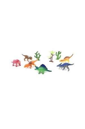 Kit Animais Dinossauros PVC 9 Pçs - PI3450