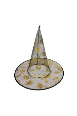 Chapéu de Bruxa Transparente Halloween Carnaval