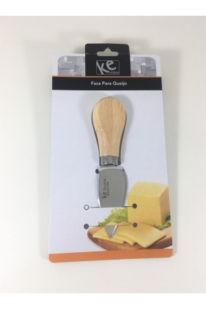 FACA PARA QUEIJO INOX C/CABO DE MADEIRA KEROME