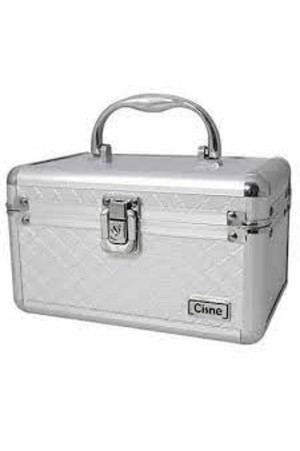 Maleta De Maquiagem Cisne Prata Ruby's 23x15 cm