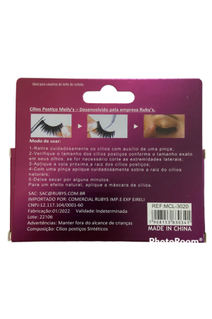 Cilios Posticos Par Meily's MCL-3020 - 3D