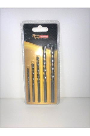 JOGO DE BROCAS PARA CONCRETO C/05 PCS AÇO FORTE