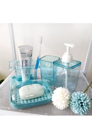 Kit De Banheiro Acrilico Com 4 Pçs - Linha Loft