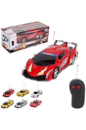 CARRO COM CONTROLE REMOTO SEM FIO NITRO COLORS 3 FUNCOES COM LUZ A PILHA NA CAIXA WELLKIDS WB3773