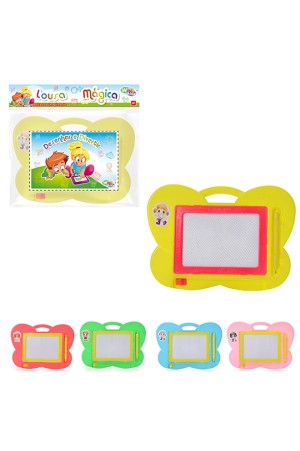 LOUSA MAGICA RETANGULAR BORBOLETA COLORS COM CANETA 23X16CM WELLKIDS